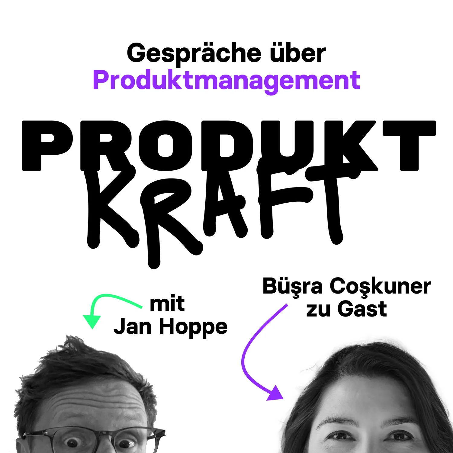 Cover der Folge 14: Generative AI und Large-Language-Model-Einsatz im operativen digitalen Produktmanagement. Opportunities und Fallen. Büşra Coşkuner zu Gast (Product Management Coach, ex Doodle, ex home24)